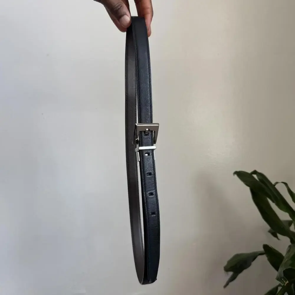 Vintage Calvin Klein reversible black/ brown‎ Leather Belt size L